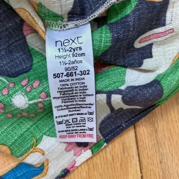 NEXT Baby girl floral dress 18-24 months - Picture 7 of 10